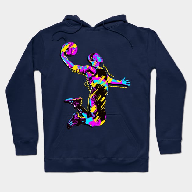 Basketball Dunk Hoodie by FerMinem